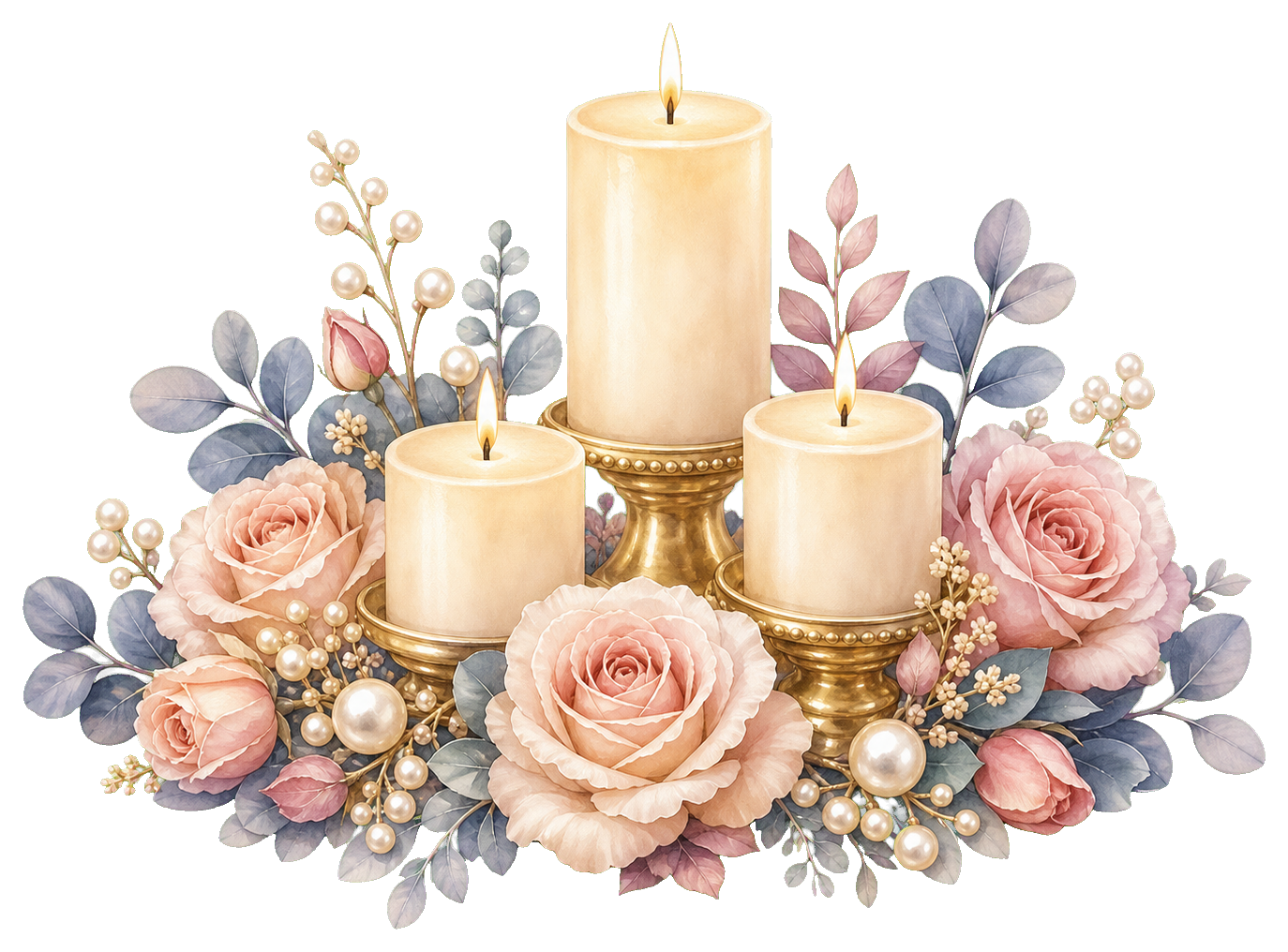Preview for Wedding Candle Centerpiece Sticker