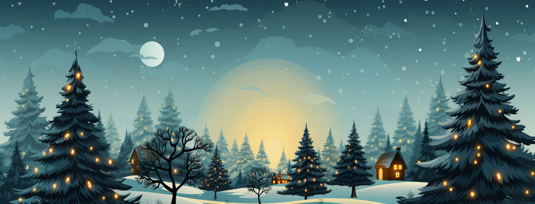 Preview for Winter-wonderland-scene-christmas-cover-background-52638