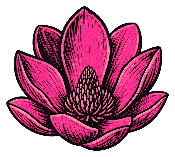 Preview for Bold Pink Magnolia Sticker