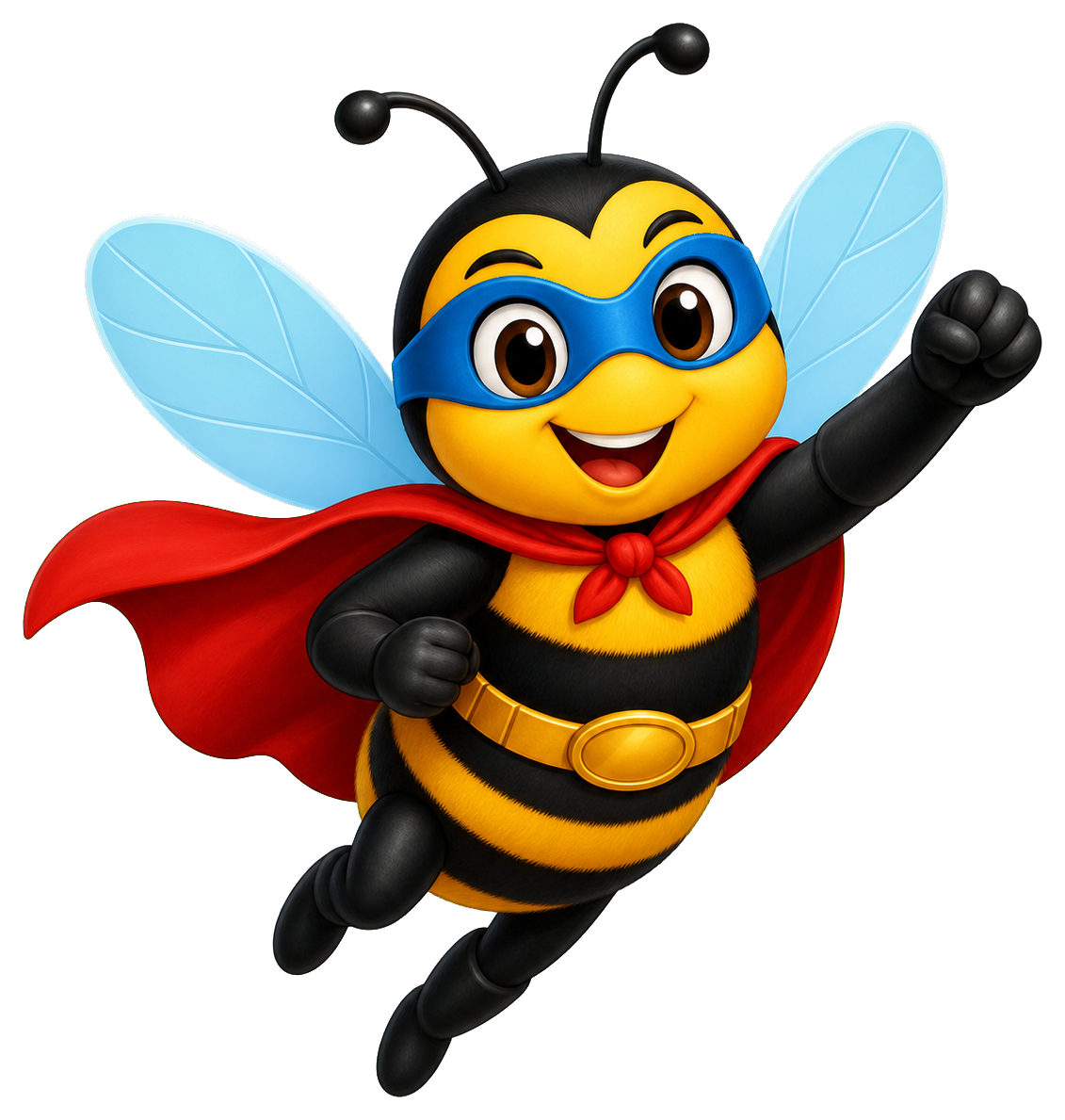 Preview for Superhero Bee Sticker