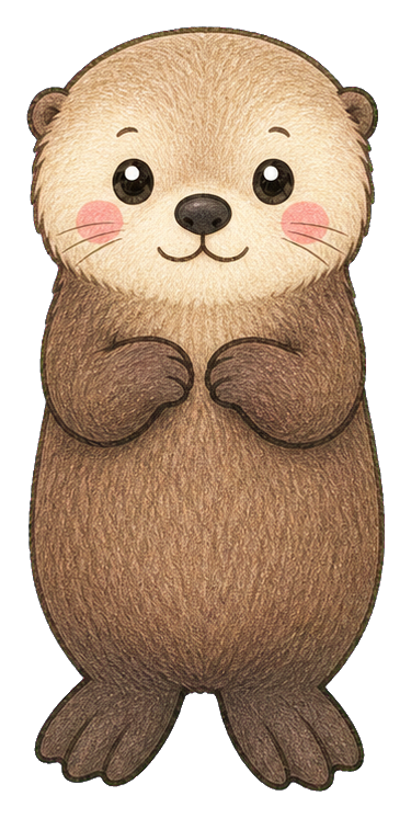 Preview for Kawaii Sea Otter Sticker
