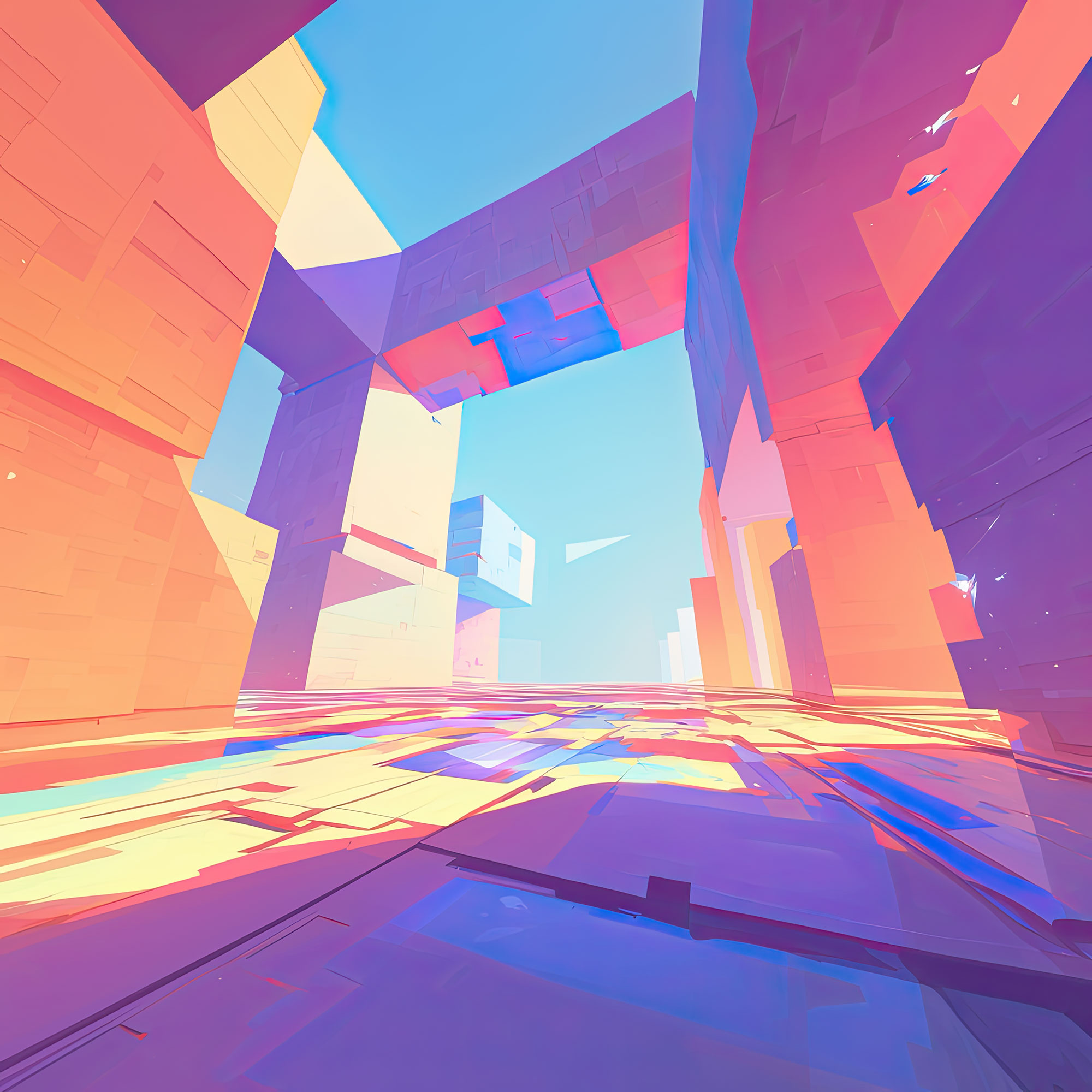 Preview for Futuristic-cityscape-art-abstract-backdrop-background-69b22