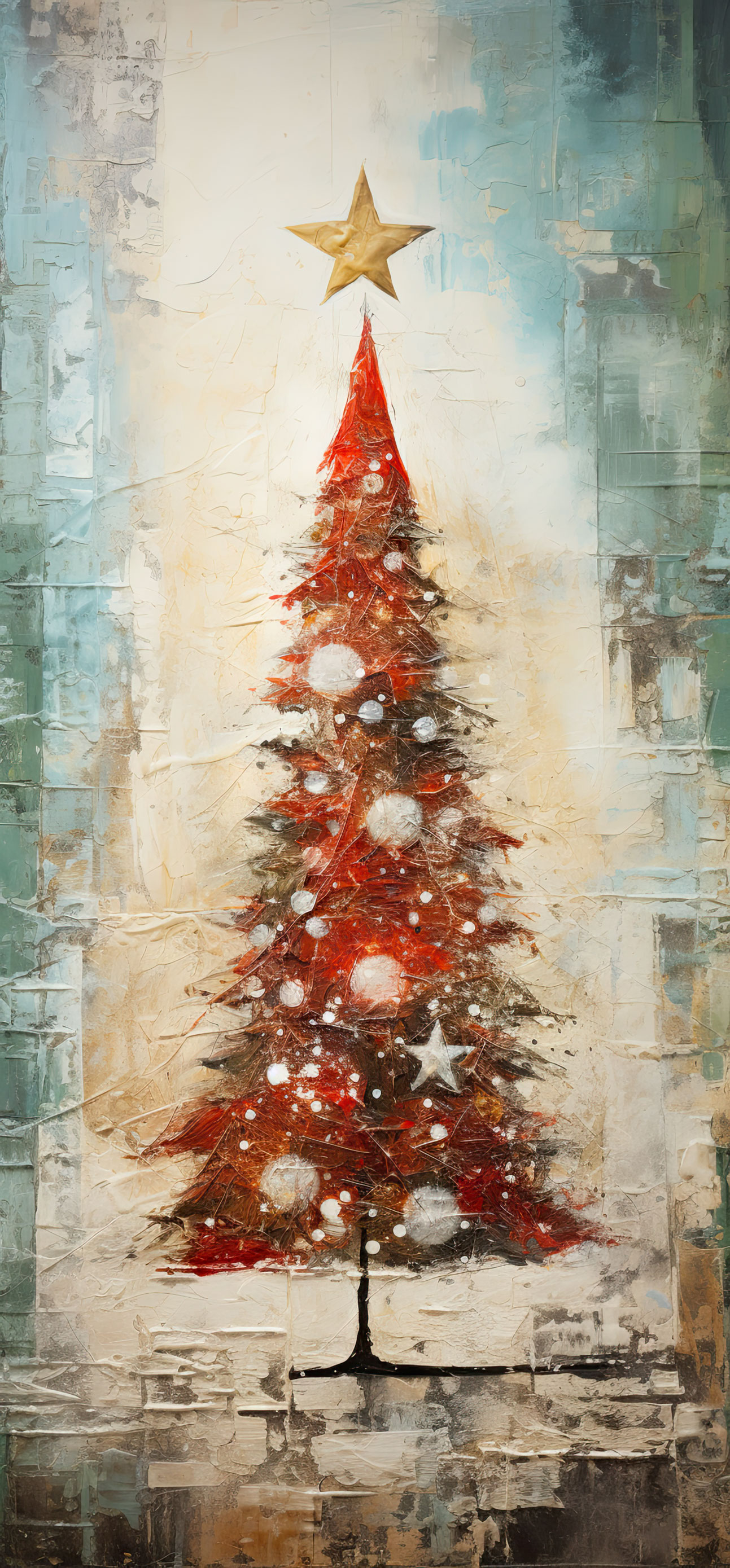 Preview for Christmas-tree-illustration-art-christmas-phone-background-a136e