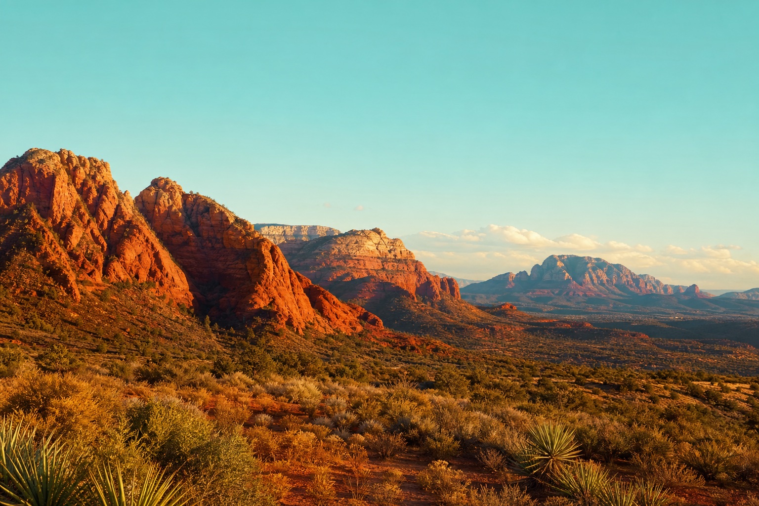 Preview for Red Rock Desert Mountains Background