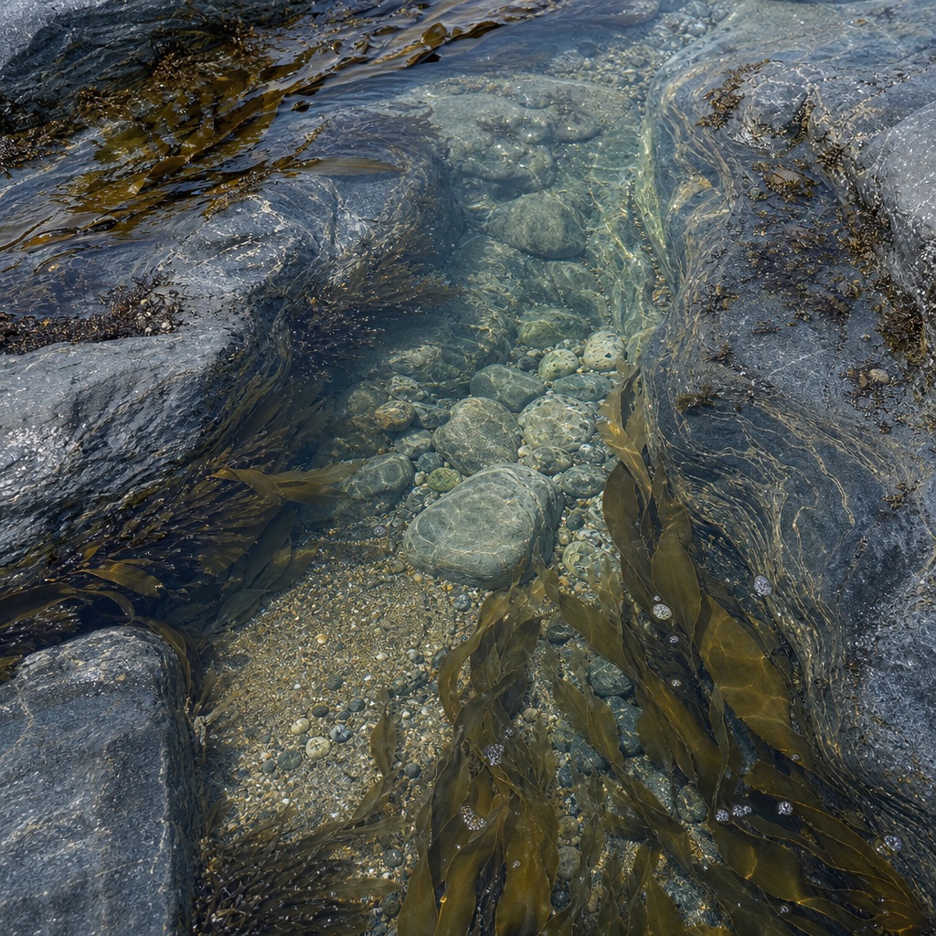 Preview for Cool Slate Tidal Pool Texture Background