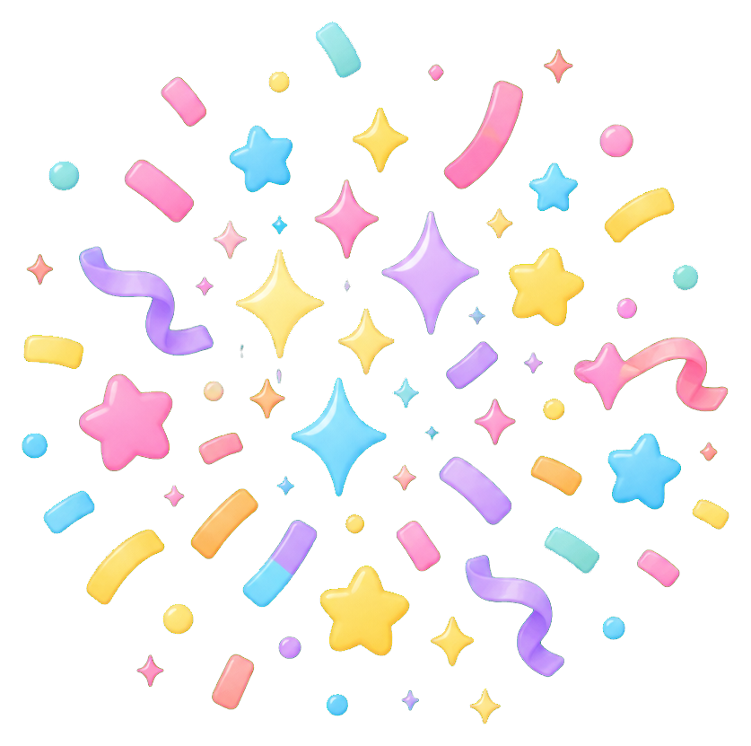 Preview for Confetti Sparkle Sticker For Designs