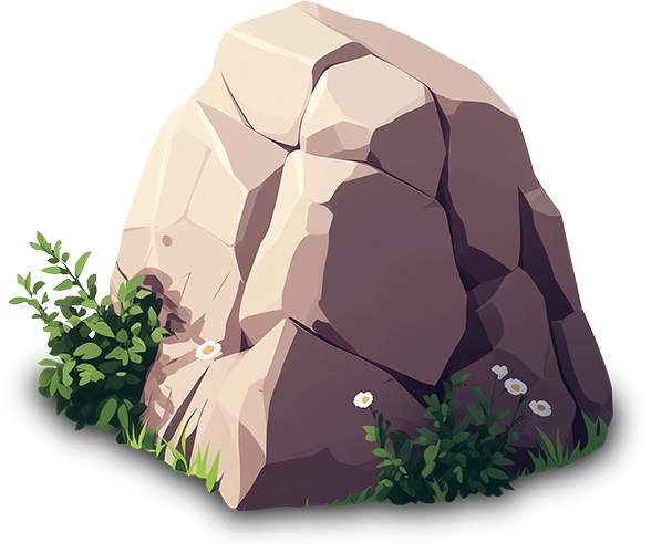 Preview for Rock-illustration-graphic-hardscape-sticker-b645b