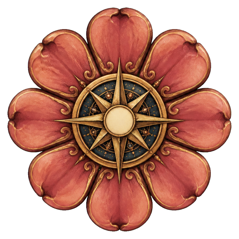 Preview for Rose Compass Sticker