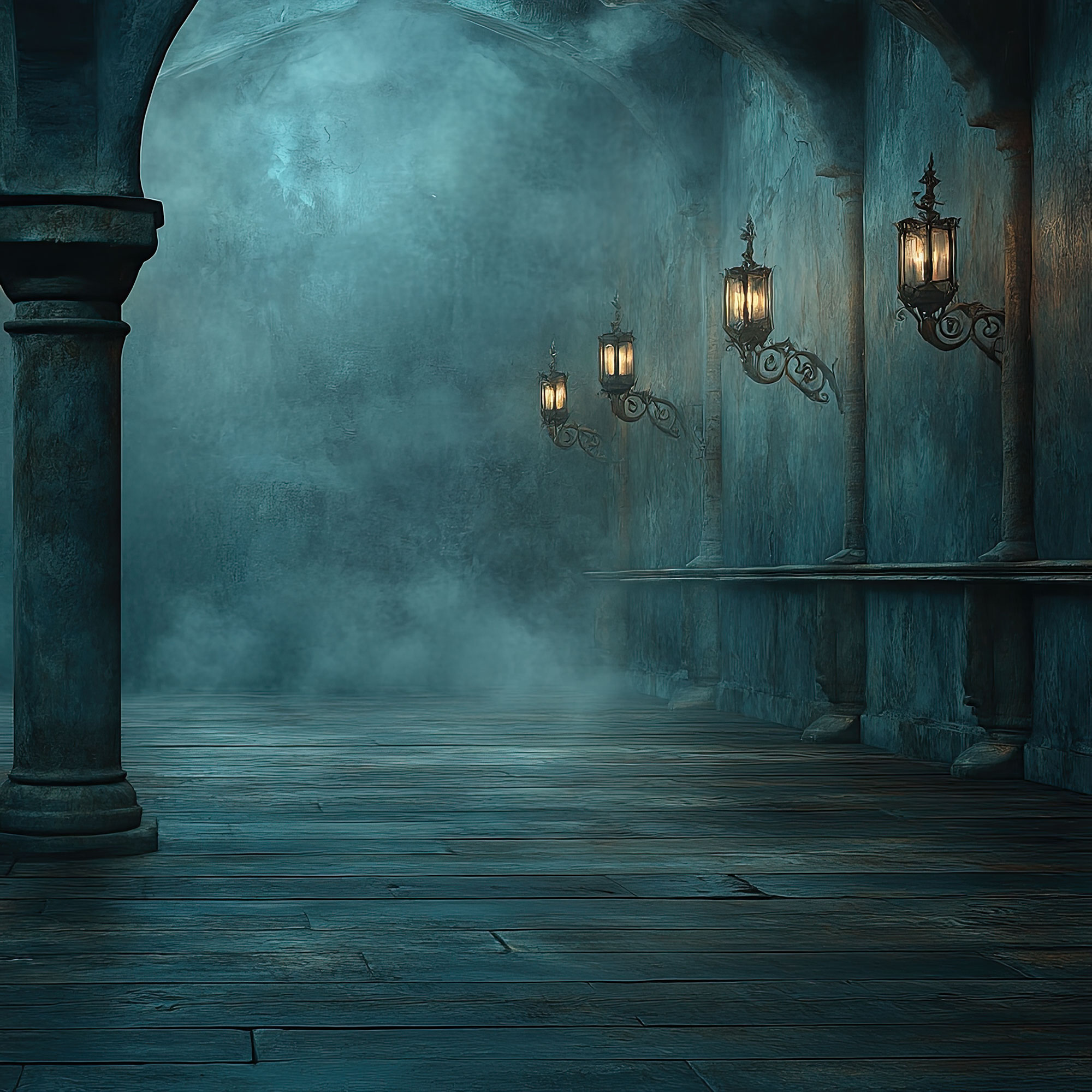 Preview for Mysterious-dark-corridor-simple-backdrop-background-21373