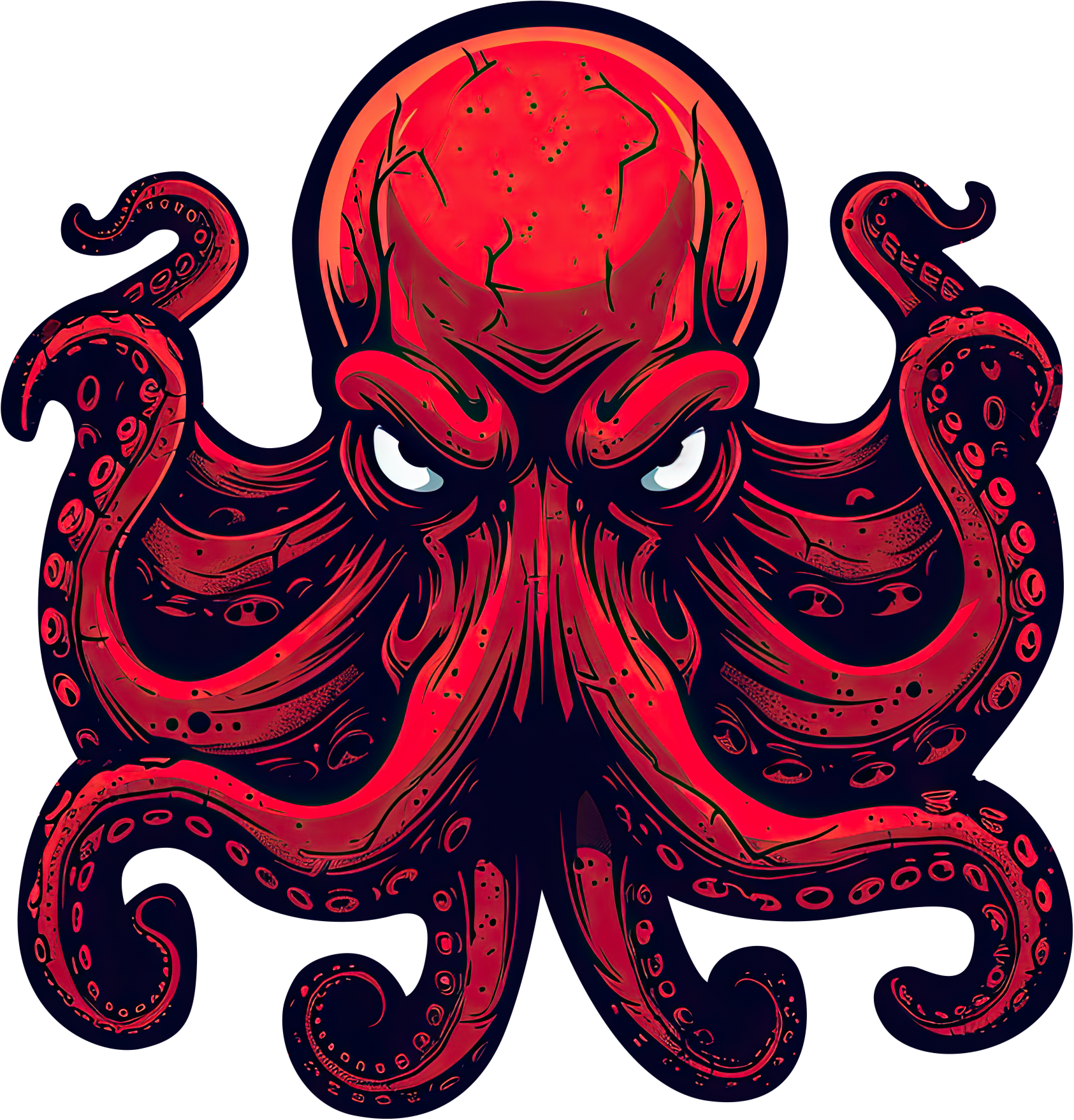 Preview for Red-octopus-illustration-logo-animal-sticker-46d3b