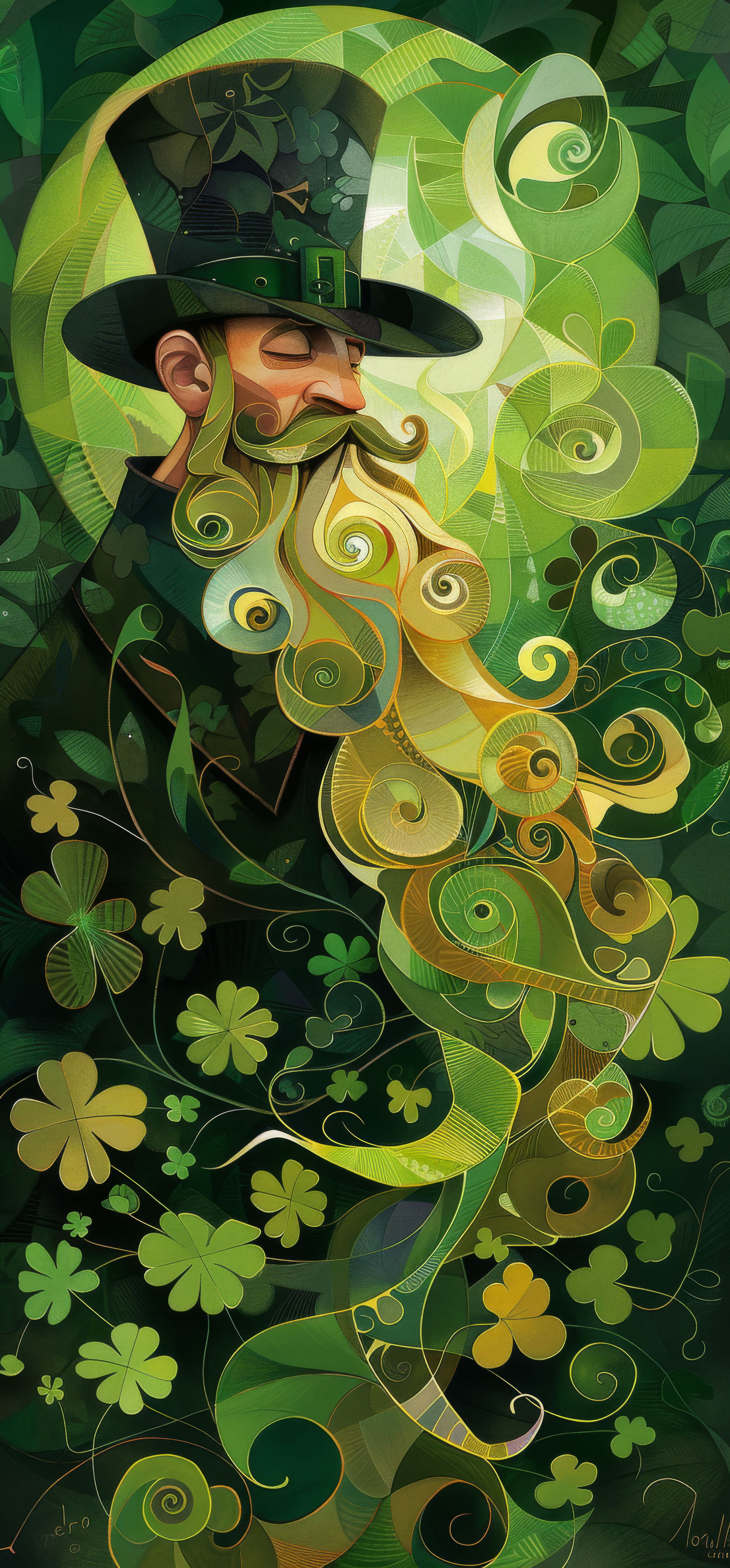 Preview for St-patricks-day-leprechaun-art-background-b871b