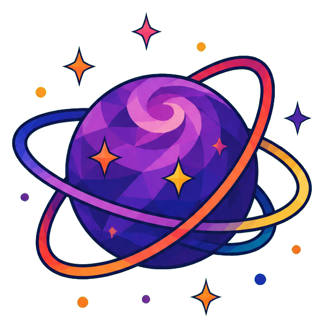 Preview for Galaxy Orbit Sphere Sticker