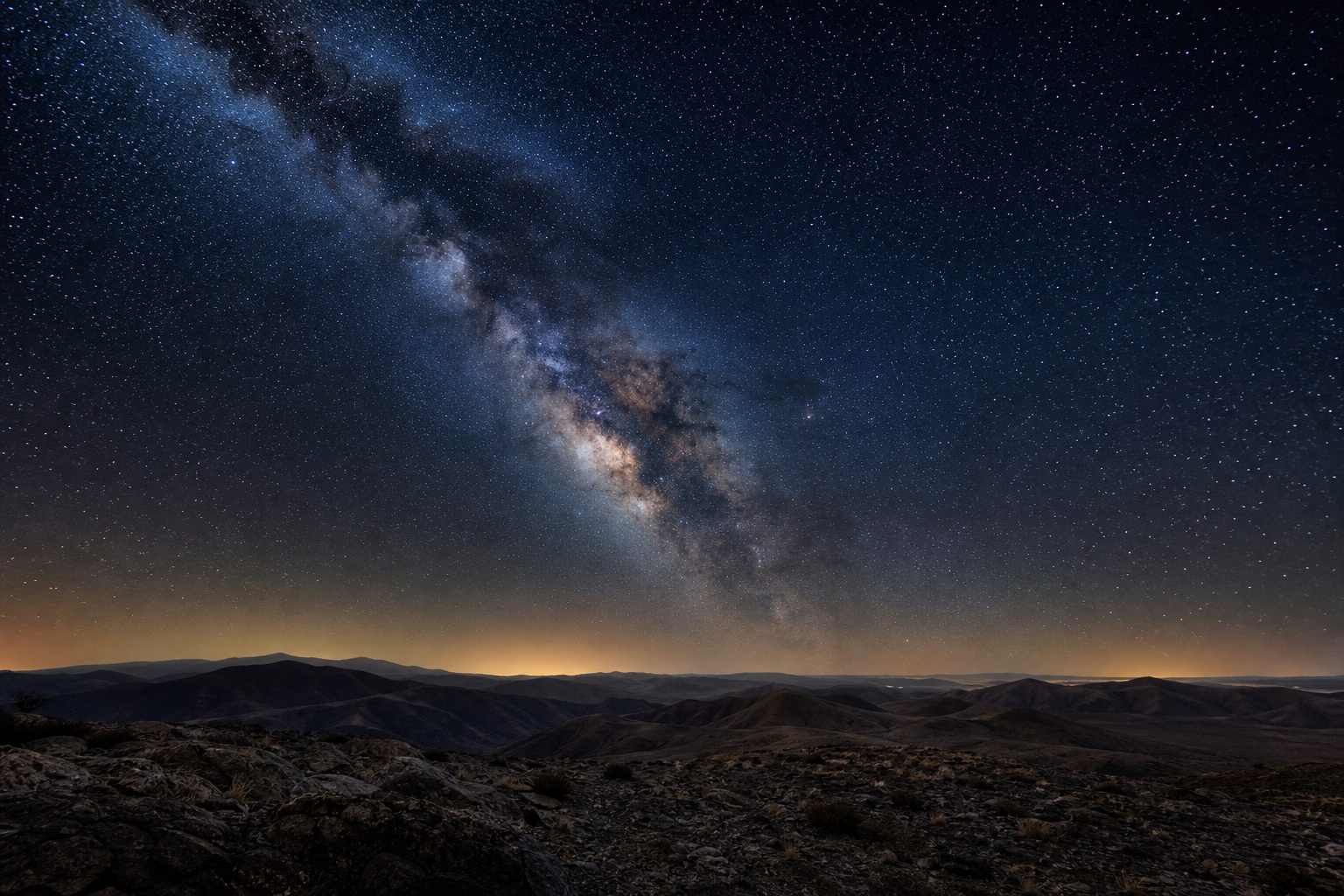 Preview for Milky Way Desert Night Sky Background