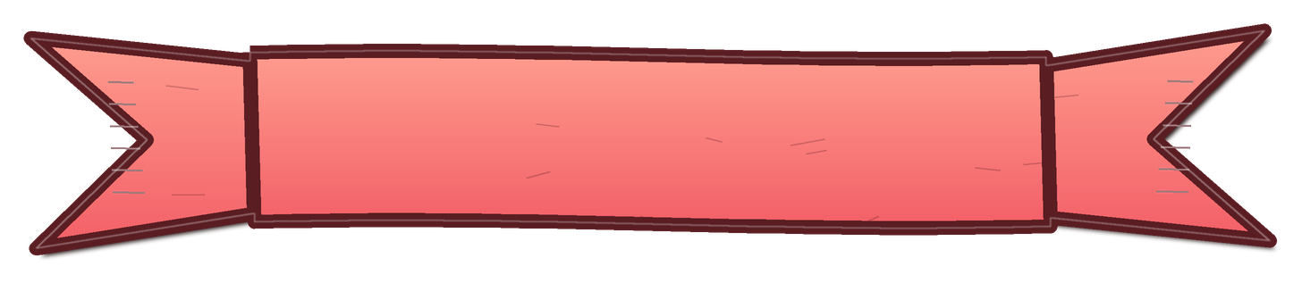 Preview for Coral Hand Drawn Banner Sticker