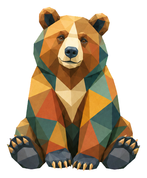 Preview for Low Poly Forest Animals Bear