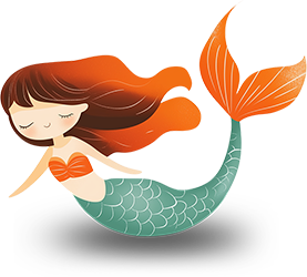 Preview for Cartoon-mermaid-illustration-character-sticker-efe70