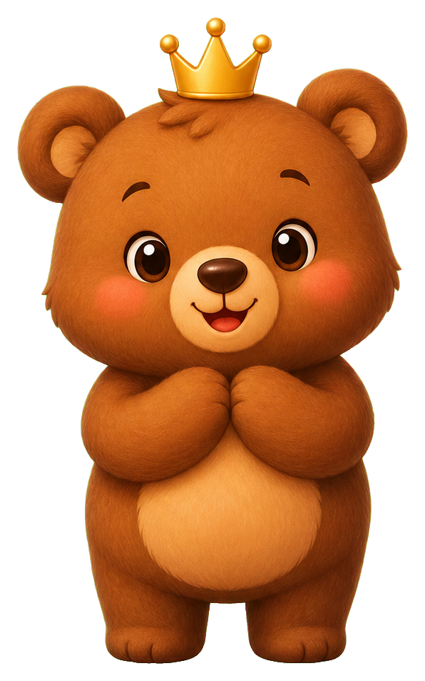 Preview for Tiny Crown Bear Sticker