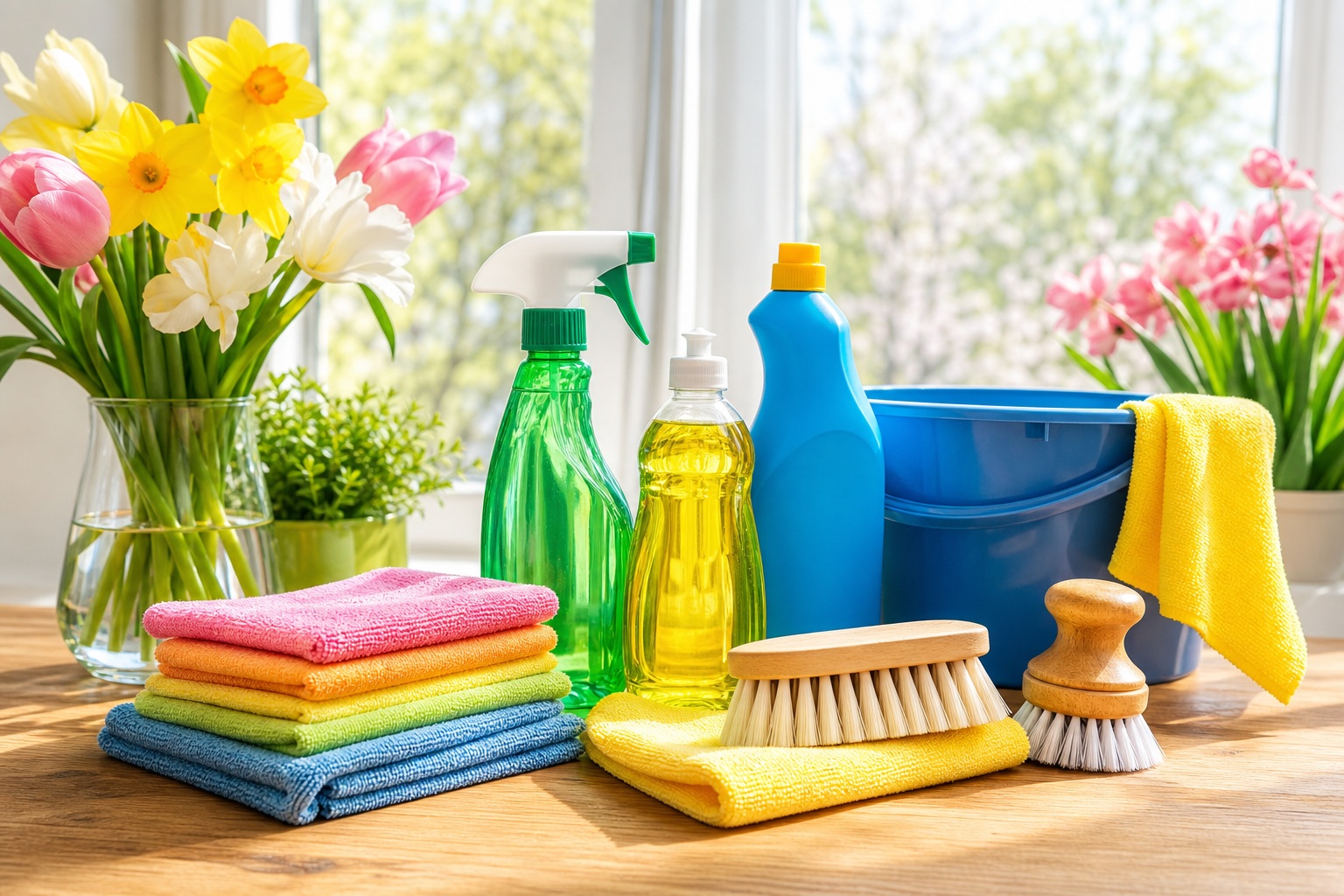 Preview for Spring Cleaning Supplies Background