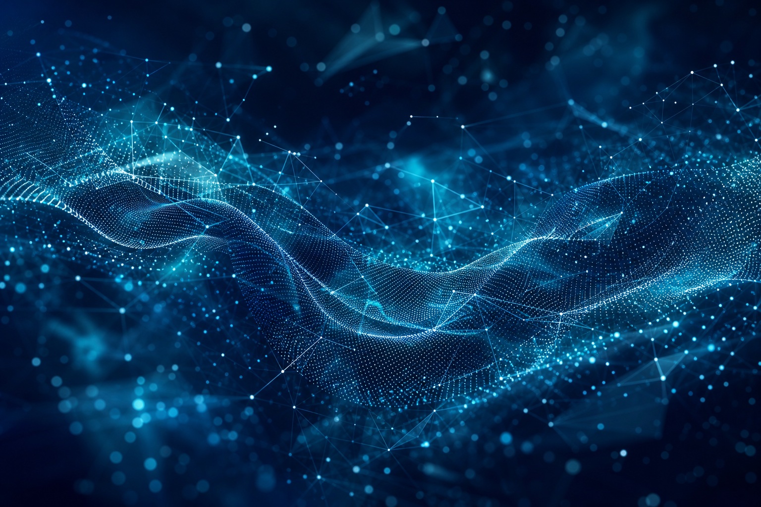 Preview for Futuristic Navy Cyan Particle Flow Background