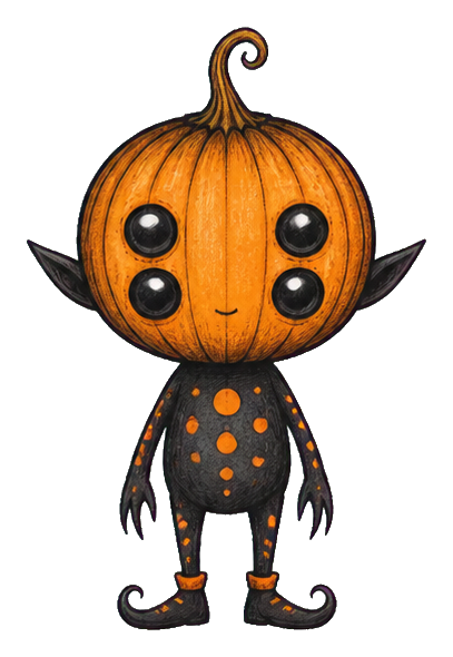 Preview for Pumpkin Eye Alien Sticker