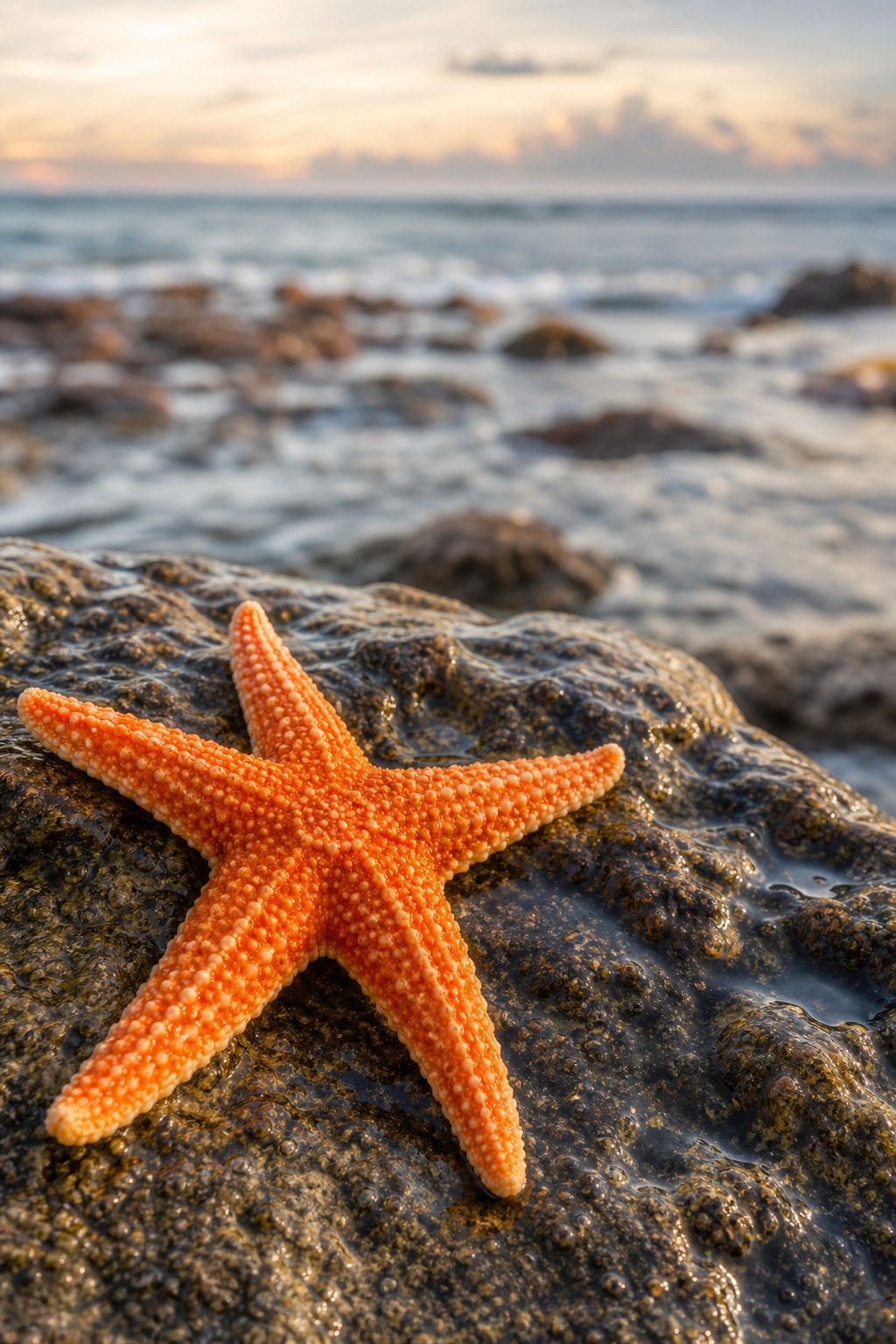 Preview for Orange Starfish Tidal Pool Background