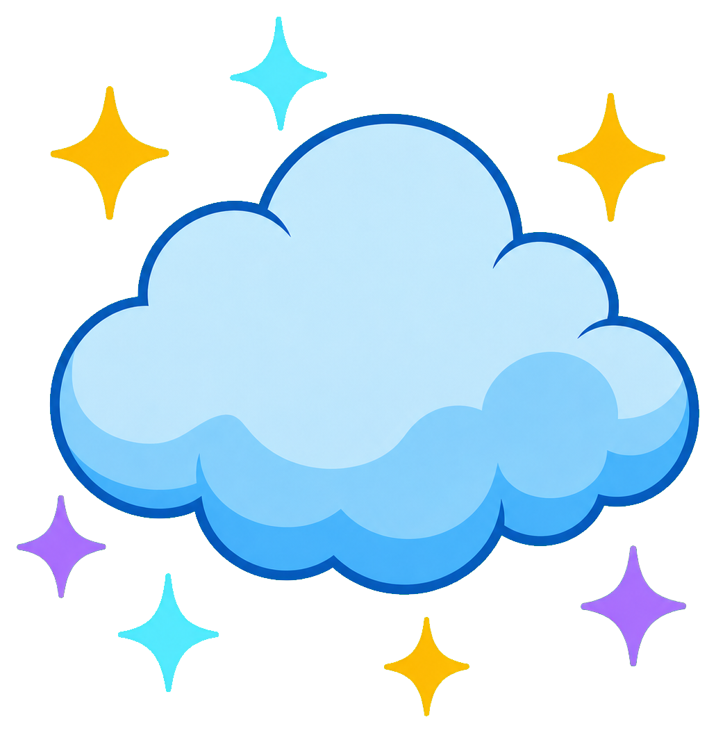 Preview for Cloud Sparkle Sticker