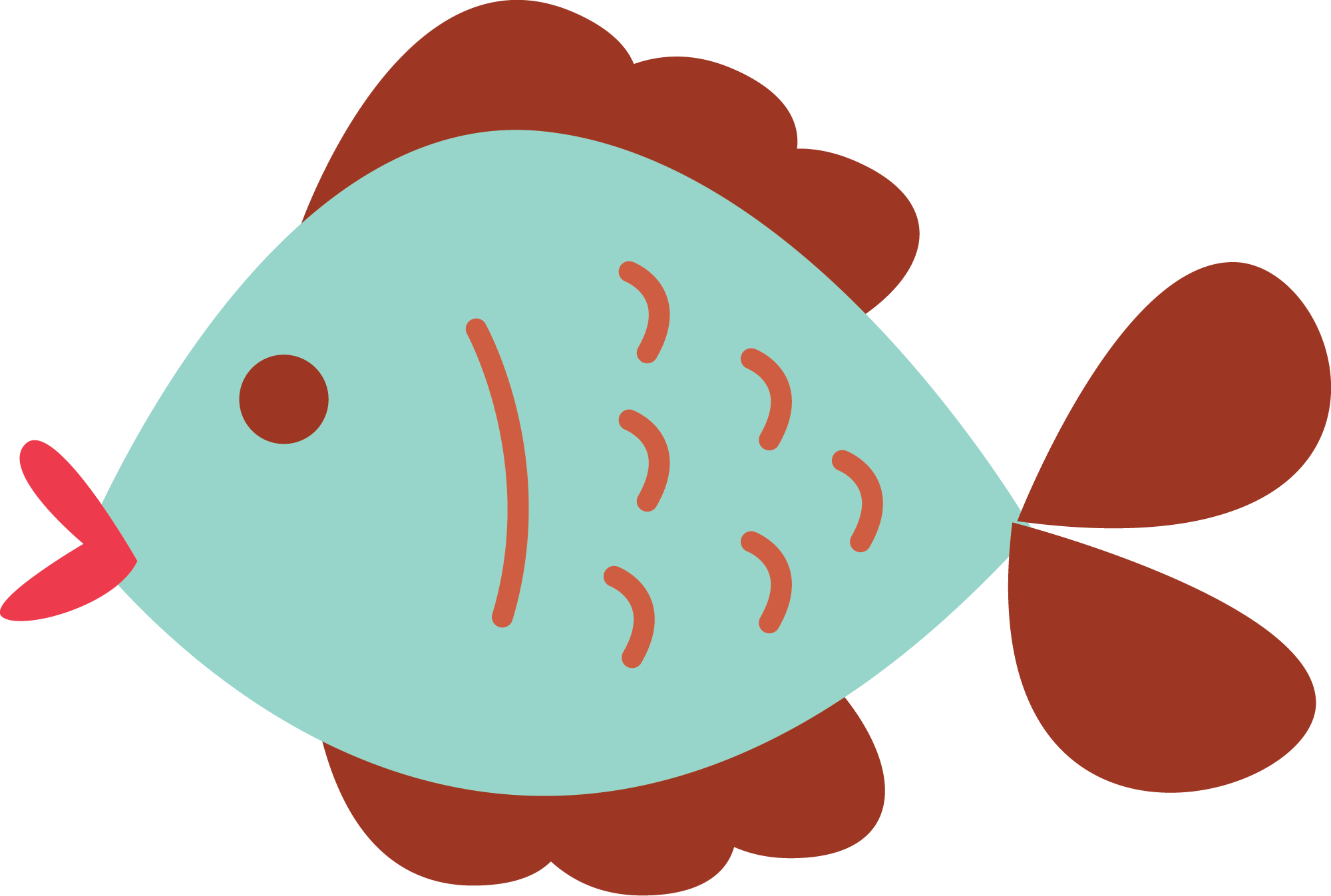 Preview for Simple-fish-illustration-summer-sticker-1e937
