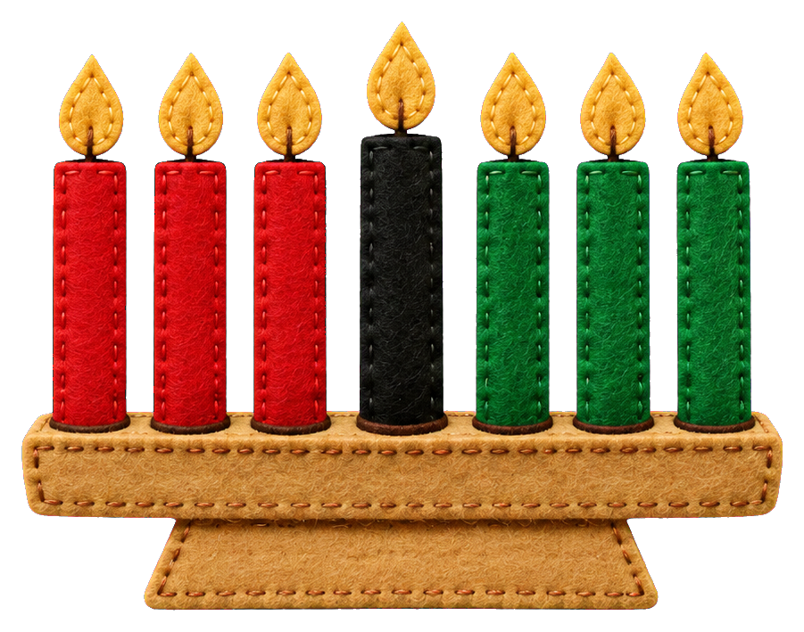Preview for Felt Kwanzaa Kinara