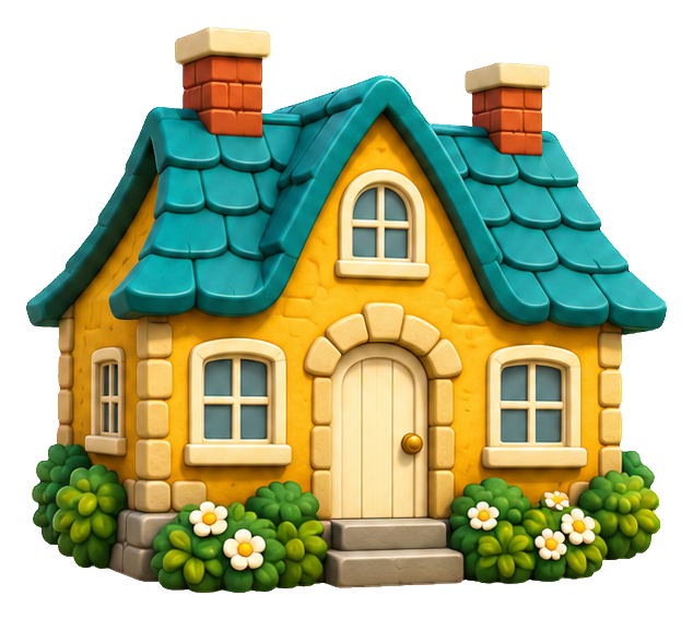 Preview for 3d Cozy Cottages Twin Chimney Cottage