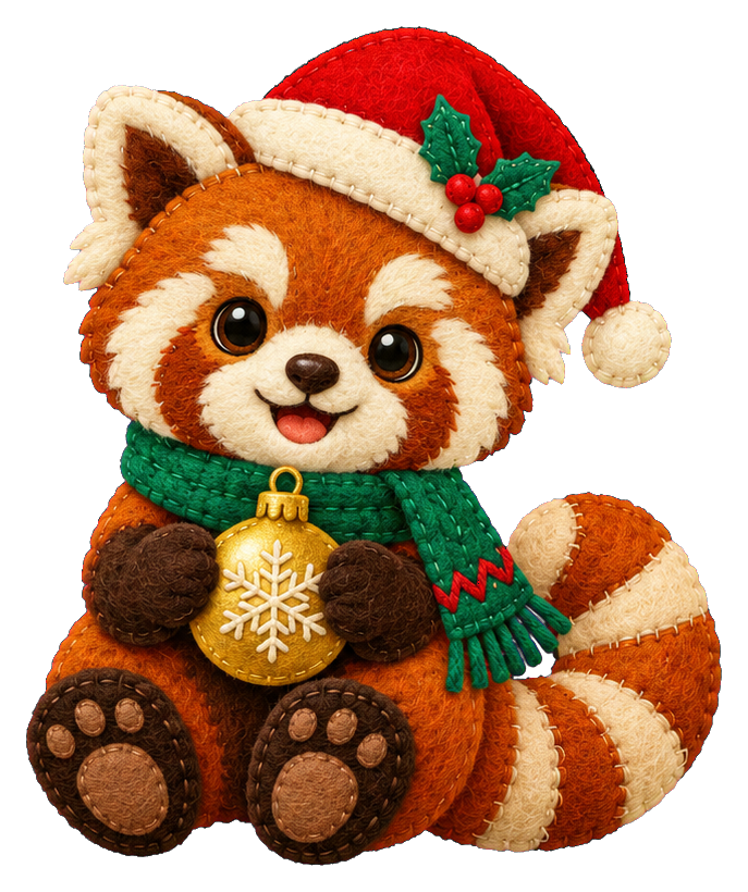 Preview for Christmas Red Panda With Bauble
