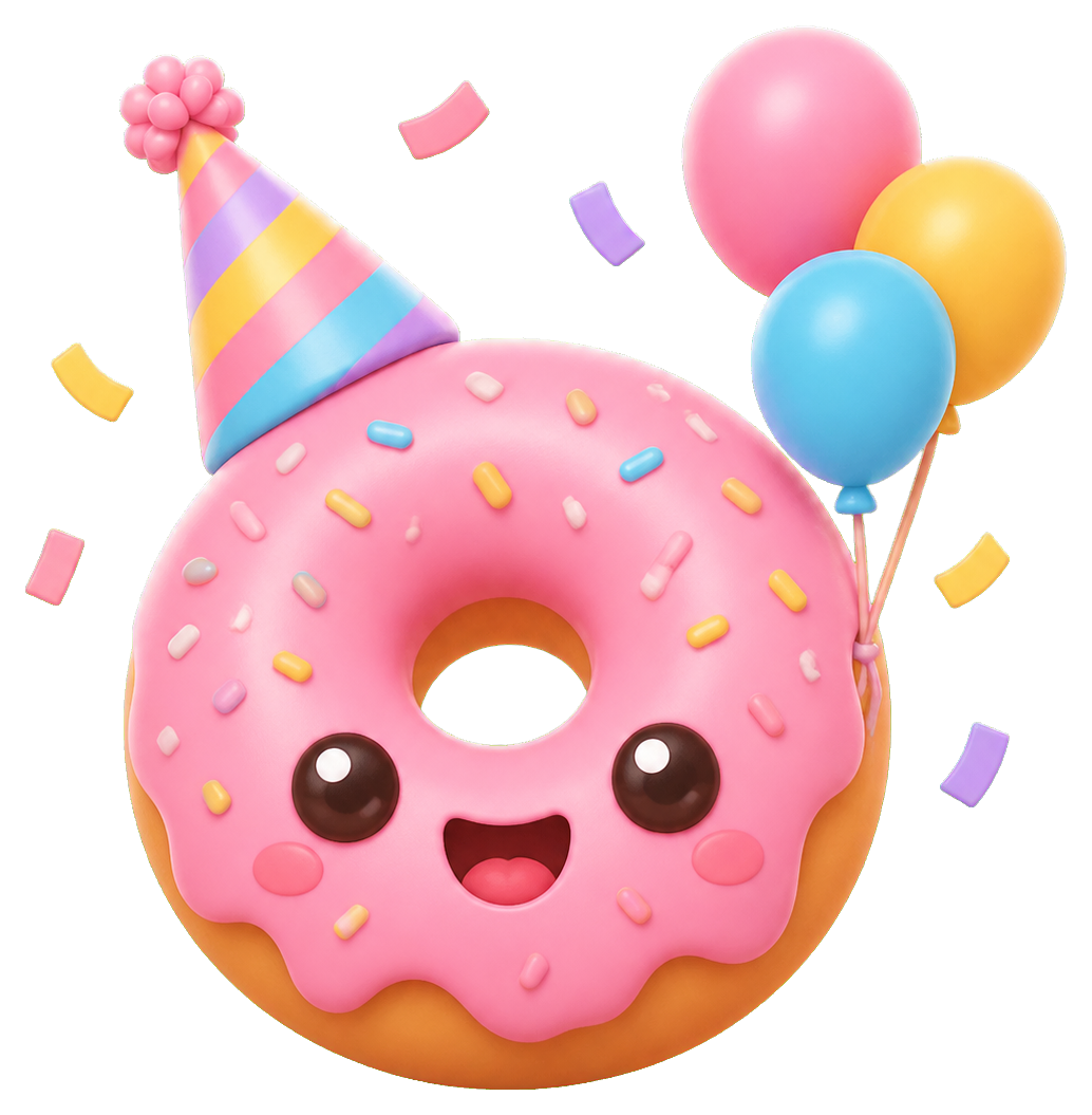 Preview for Donut Party Sticker