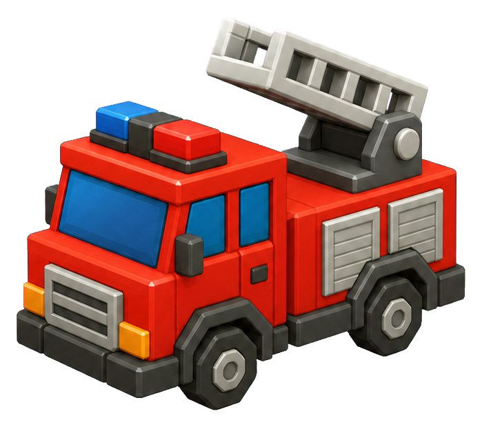 Preview for Fire Truck Sticker Graphic