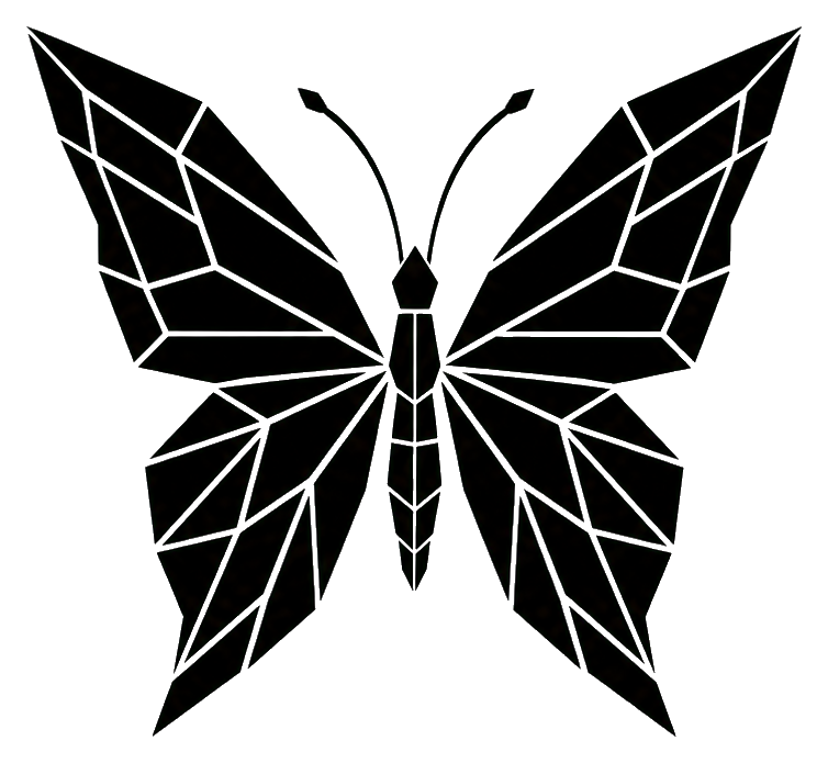 Preview for Geometric Blackwork Butterfly Sticker