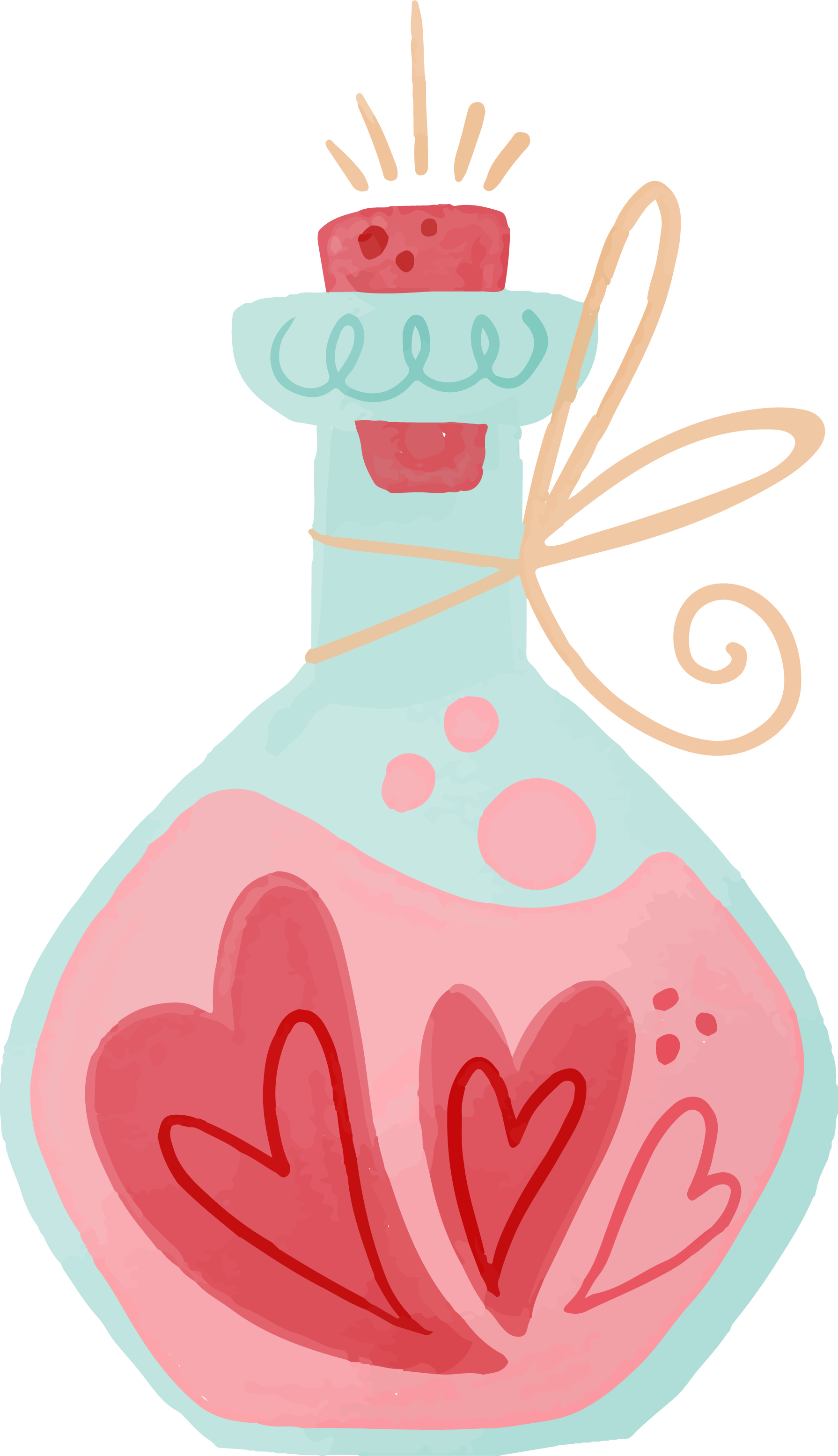 Preview for Love-potion-illustration-watercolor-love-sticker-75a64