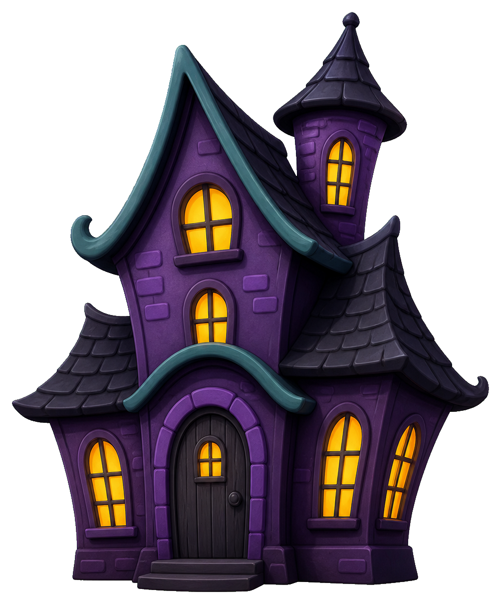 Preview for Haunted House Halloween Sticker