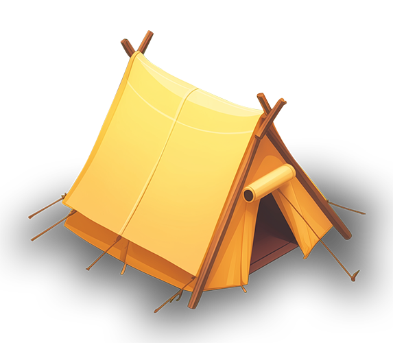 Preview for Yellow-tent-illustration-building-sticker-22a67