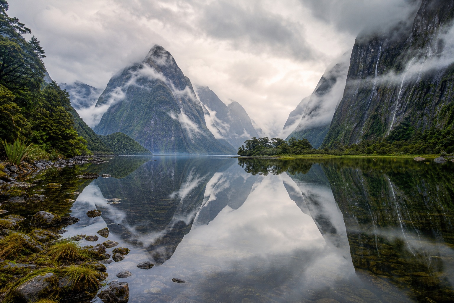 Preview for Mountain Lake Reflection Background