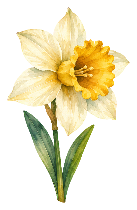 Preview for Watercolor Wildflowers Narcissus