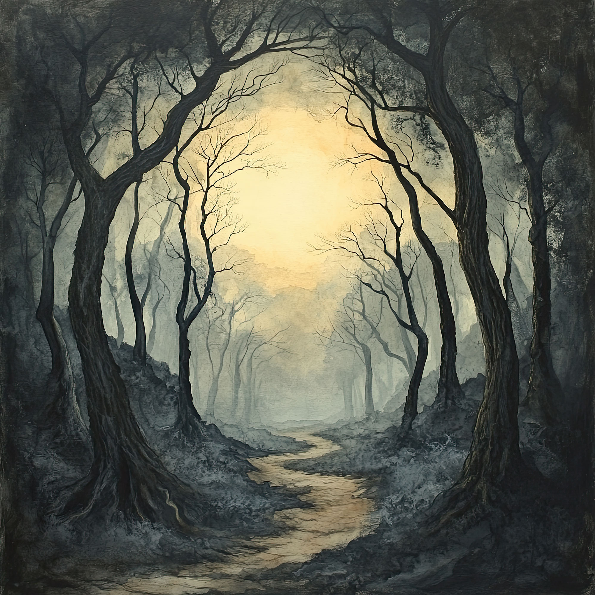 Preview for Mystical-forest-landscape-art-spooky-backdrop-background-b25cf