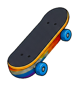 Preview for Rainbow Skateboard Sticker Graphic
