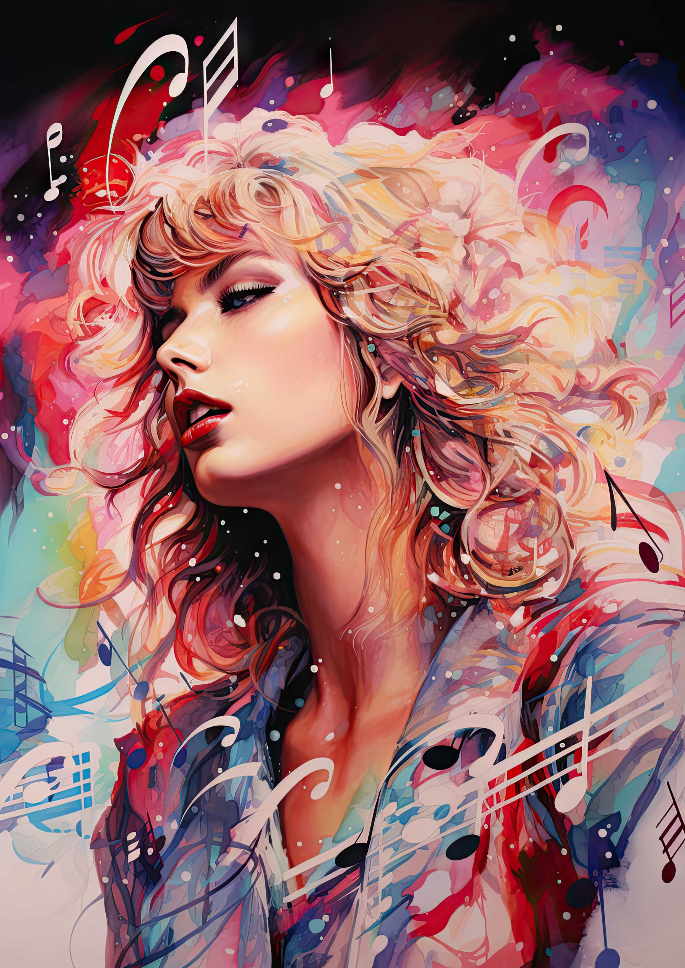 Preview for Colorful-music-portrait-art-taylor-swift-background-bb233