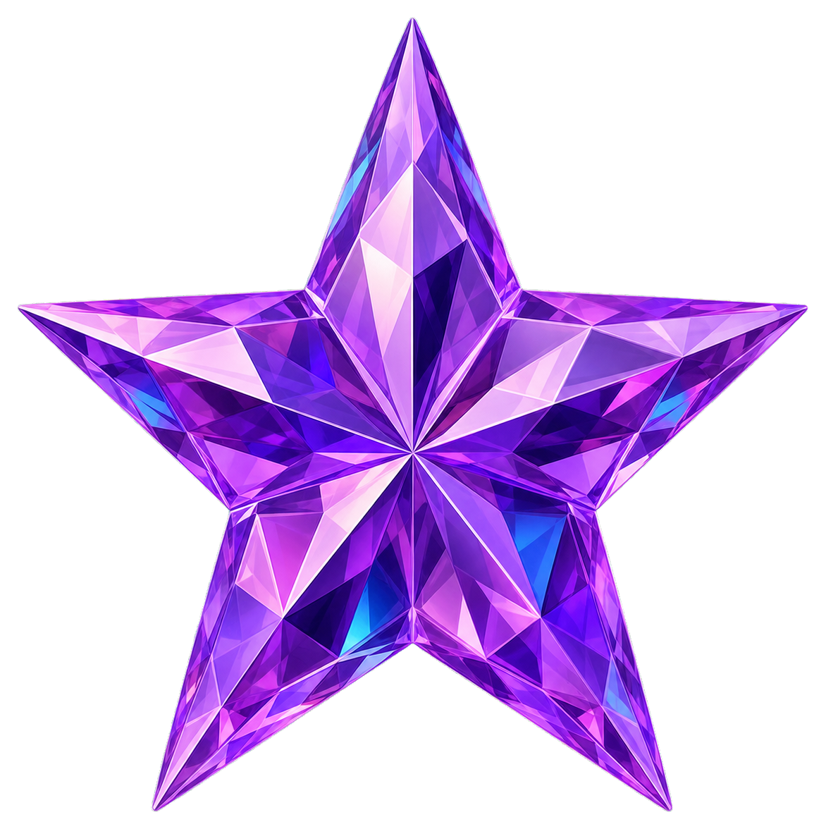Preview for Purple Crystal Star Sticker