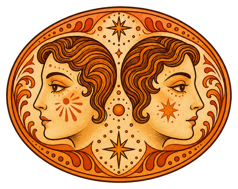Preview for Gemini Twins Astrology Sticker