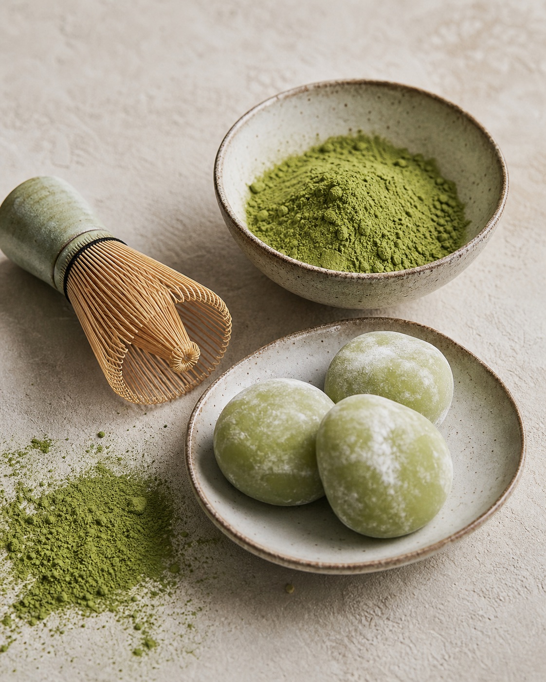 Preview for Matcha Food Background Stock Image