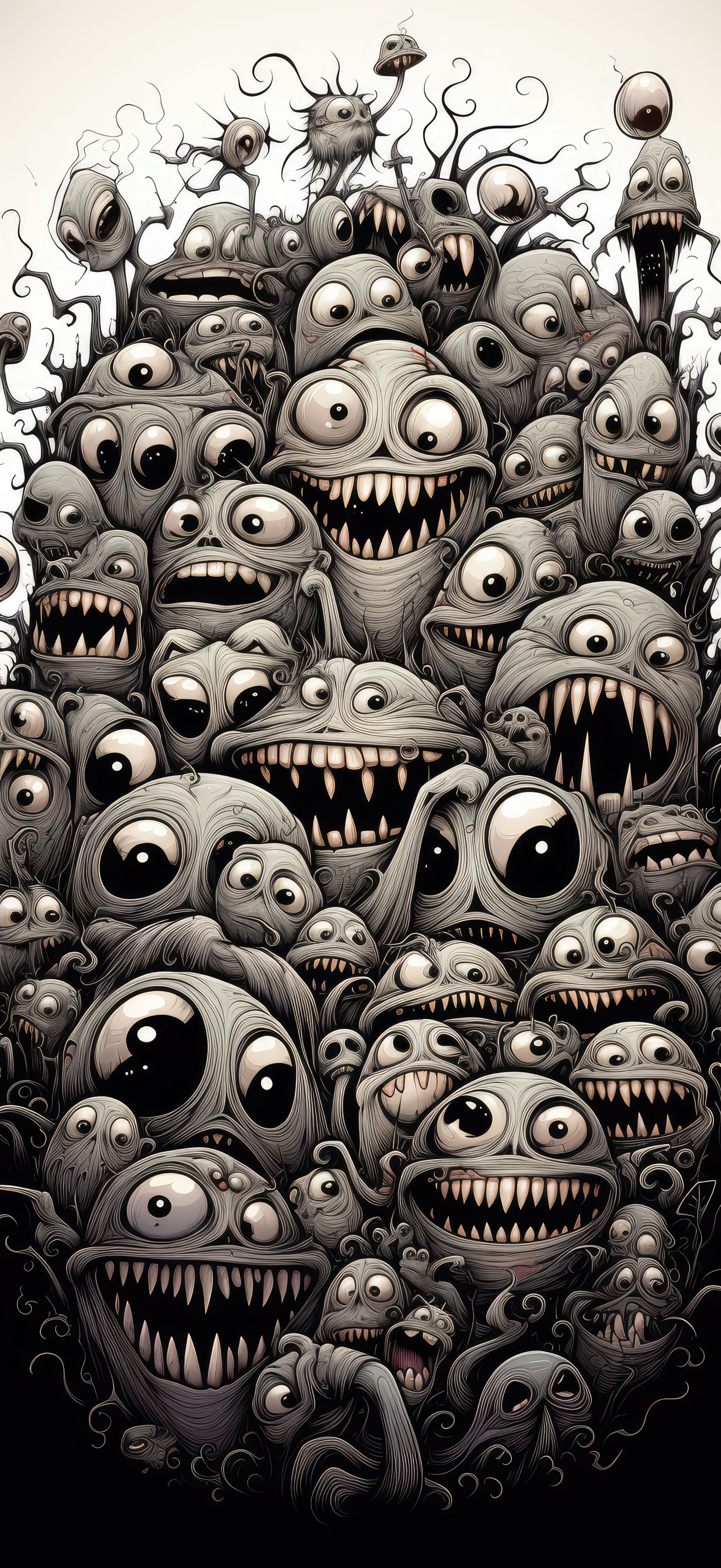 Preview for Whimsical-monster-illustration-halloween-phone-background-ee0ce