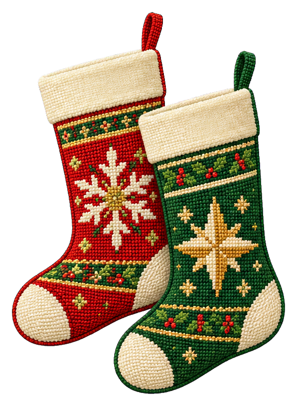 Preview for Red And Green Stocking Pair