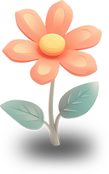 Preview for Pink-flower-illustration-flora-sticker-72d6d