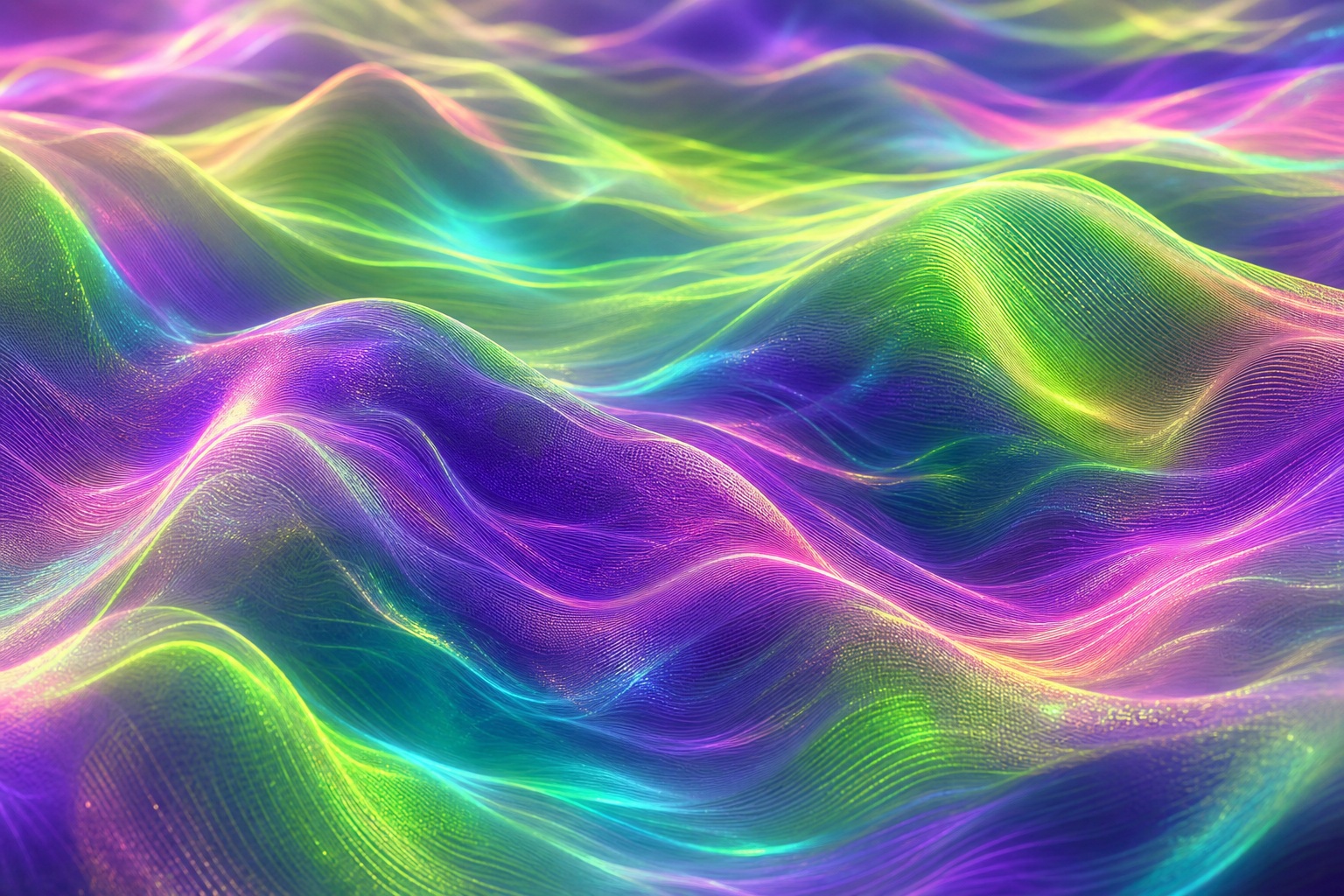 Preview for Lime Purple Flowing Mesh Waves Background