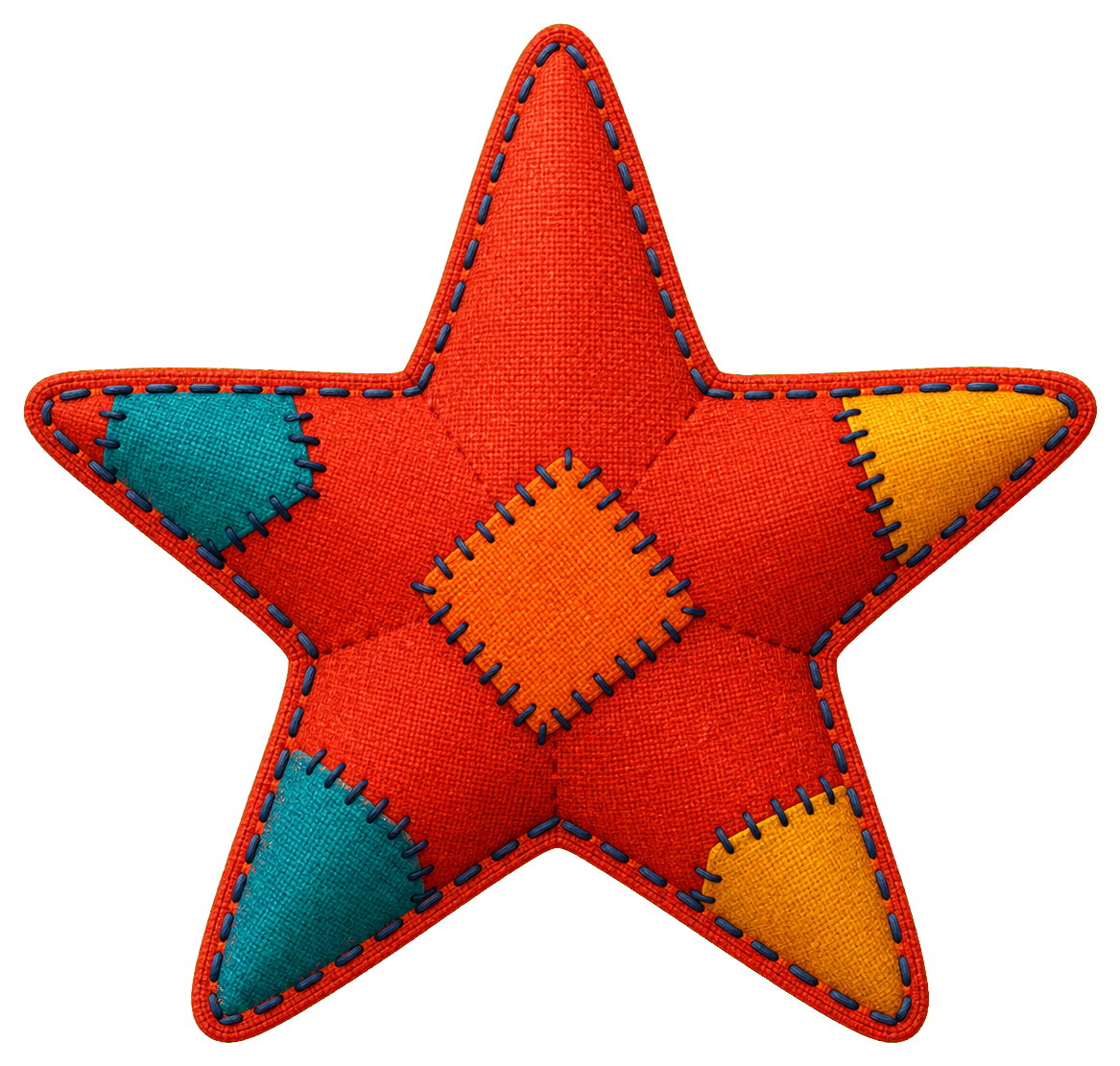 Preview for Stitched Fabric Star Sticker