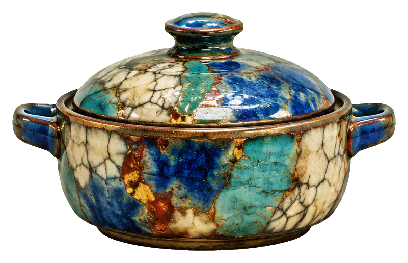 Preview for Raku Pottery Covered Casserole